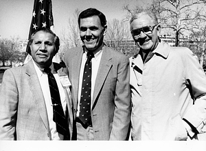 Newton Mayor Theodore D. Mann, Mayor Raymond L. Flynn, Waltham Mayor Arthur Clark