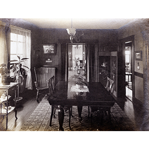 Interior view of a parlor in early twentieth century (2)