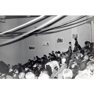 Attendees in the auditorium of the Josiah Quincy School at the 29th anniversary celebration of the People's Republic of China