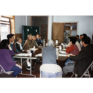 Chinese Progressive Association members gathered for a meeting