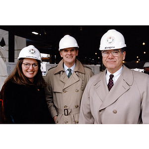 Roger and Michelle Marino at the Marino Center construction site