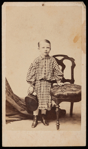 Studio portrait of unidentified boy, Boston, Mass., July 1862