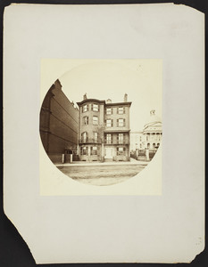 Exterior view of the corner of Beacon Street & Hancock Ave., Boston, Mass., undated