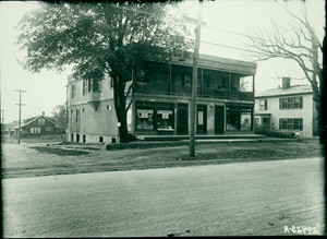 Exterior view of the Chase Business Block, Shrewsbury, Mass., undated