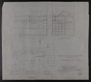 Details of Coat Room 1st Fl., Drawings of House for Mrs. Talbot C. Chase, Brookline, Mass., January 17, 1930 and Feb. 4, 1930
