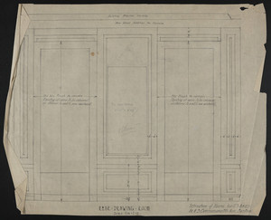 Rear Drawing Room, Alteration of House for J.S. Ames at #3 Commonwealth Ave., Boston, undated