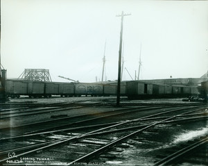 Looking towards Fort Point Channel from rear of old Kneeland St. Passenger Station platform, 1898