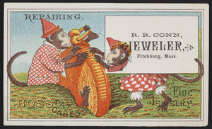 Trade card for R.R. Conn, jeweler, Fitchburg, Mass., undated