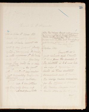 Thomas Lincoln Casey Letterbook (1888-1895), Thomas Lincoln Casey to General E. P. Alexander, August 28, 1888