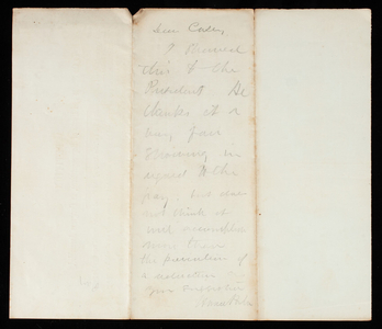 Horace Porter to Thomas Lincoln Casey, undated