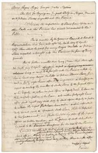 Act for imposing a duty on the importation of slaves into Massachusetts (draft), [April 1767]