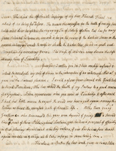 Letter from Hannah Winthrop to Mercy Otis Warren, 7 August 1777