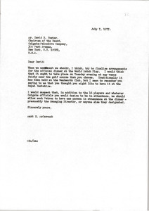 Letter from Mark H. McCormack to David R. Foster