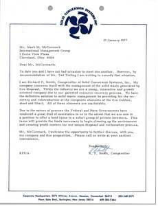 Letter from Richard F. Smith to Mark H. McCormack