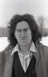 Mitch Sieser: half-length portrait, standing in the snow