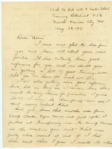 Letter from Claude Hubbard to Herman B. Nash