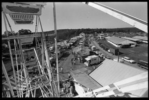 View of the fairgrounds from atop the ferris wheel at the Blandford Fair