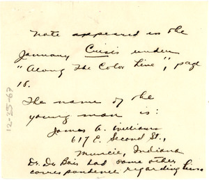 address of James A. Williams