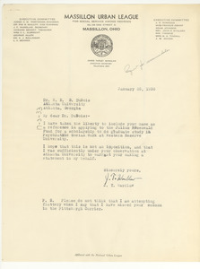 Letter from J. T. Wardlaw to W. E. B. Du Bois