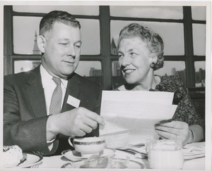 Willis C. Gorthy and Mary E. Switzer at the 1959 Rehabilitation Counselors Conference