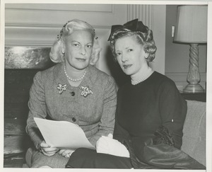 Margaret Milbank Bogert and Helen Menken