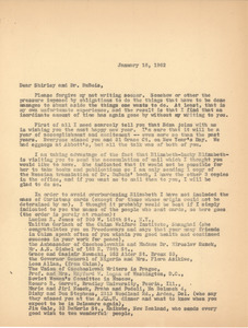 Letter from Bernard Jaffe to Shirley Graham Du Bois and W. E. B. Du Bois