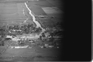 Camau battle, aerial views of Tan Loc Village and Back Nguu Canal.
