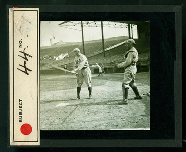 Leslie Mann Baseball Lantern Slide, No. 44