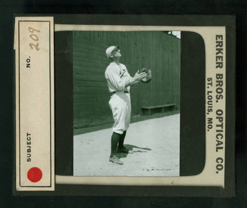 Leslie Mann Baseball Lantern Slide, No. 209