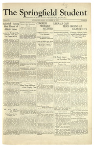 The Springfield Student (vol. 13, no. 09), Nov. 24, 1922