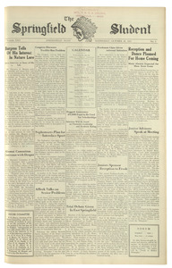 The Springfield Student (vol. 22, no. 05) October 28, 1931