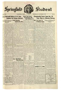 The Springfield Student (vol. 25, no. 13) November 7, 1934