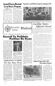 The Springfield Student (vol. 55, no. 21) April 18, 1968