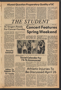 The Springfield Student (vol. 68, no. 21) Apr. 17, 1975