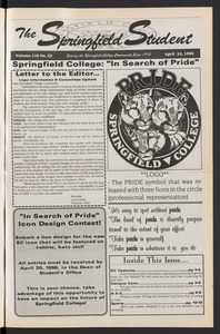 The Springfield Student (vol. 110, no. 23) Apr. 25, 1996