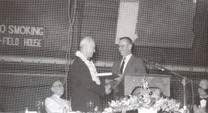 Erastus Pennock at Testimonial Dinner (April 1958)