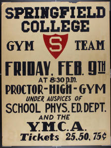 SC Gymnastcis Exhibition Team Poster, Proctor High School Gym (c. 1940)