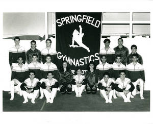 1990-1991 Springfield College men's gymnastics team