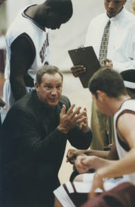 Charles Brock talking to players on the bench (2000)