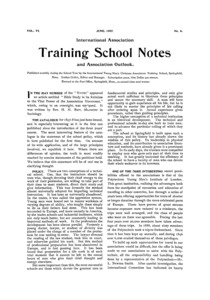 The International Association Training School Notes and Association Outlook (vol. 6 no. 7), June, 1897