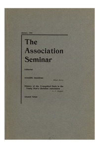 The Association Seminar (vol. 16 no. 4), January, 1908