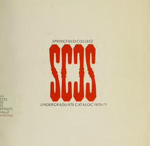 Springfield College Undergradaute Catalog 1970-1971
