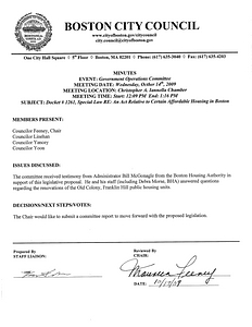 Committee on Government Operations meeting minutes, October 14, 2009