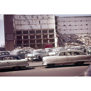 Boston Storage Warehouse under demolition