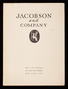 Jacobson and Company, plaster, 241 East 44th Street, New York, New York