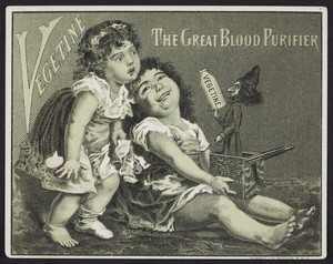 Trade cards for Vegetine, the great blood purifier, H.R. Stevens, No. 464 Broadway, Boston, Mass., undated