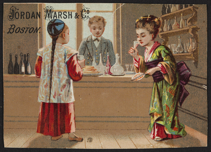 Trade card for Jordan Marsh & Co., department store, Boston, Mass., undated
