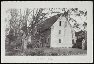 Exterior view of Arnold House after the hurricane of 1938