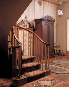 Stair hall, Castle Tucker, Wiscasset, Maine