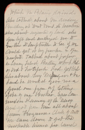 Thomas Lincoln Casey Notebook, October 1890-December 1890, 23, which Mr. Blaine desired